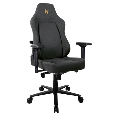 Компьютерное кресло Arozzi Primo Woven Fabric - Black - Gold logo