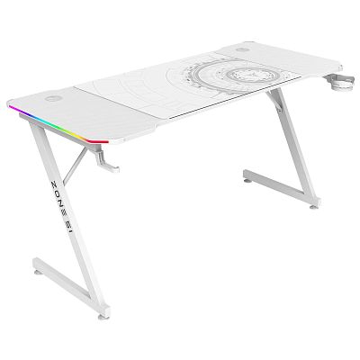 Компьютерный стол Zone 51 TRINE 140 RGB White (Z51-T4R-WH)