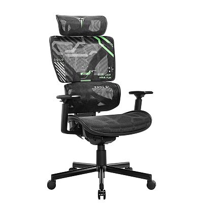 Компьютерное кресло ZONE 51 FREELANCER K5 Black-Green (Z51-FK5-GN)