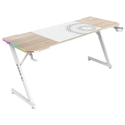 Компьютерный стол Zone TRINE 160 RGB Wood/White (Z51-T6R-WD)