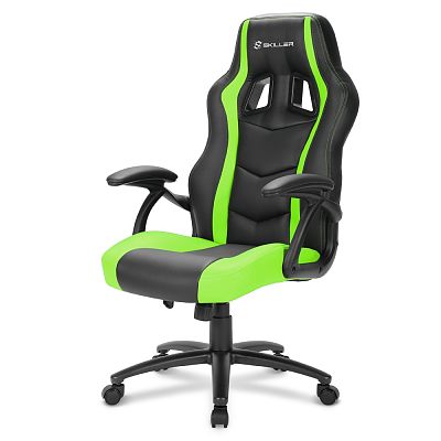 Игровое кресло Sharkoon Skiller SGS1 Black Green (SGS1-BK/GN)