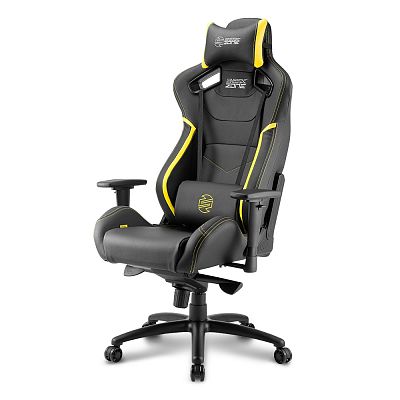 Игровое кресло Sharkoon Shark Zone GS10 (SGS10-BK/YE)