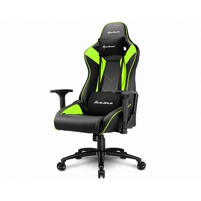 Игровое кресло Sharkoon Elbrus 3 Black Green (ELBRUS-3-BK/GN)