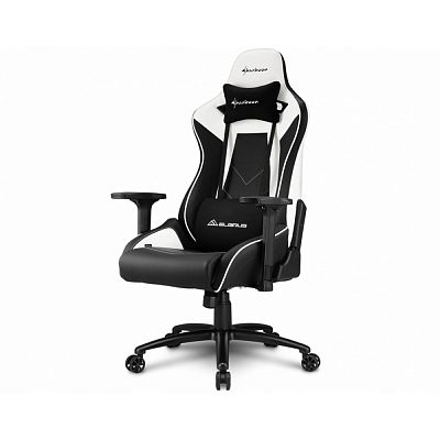 Игровое кресло Sharkoon Elbrus 3 Black White (ELBRUS-3-BK/WH)